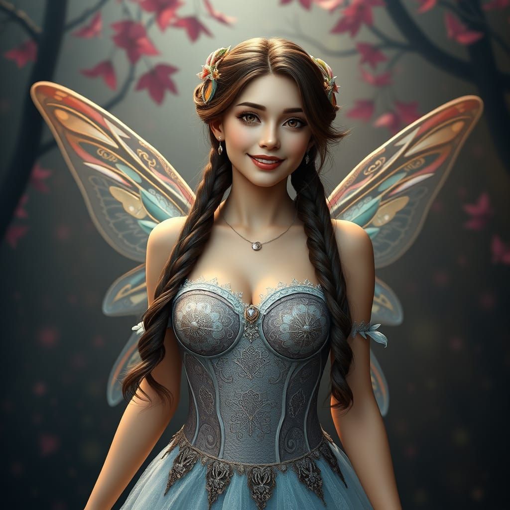 Realistic Fairy Concept Art in Fantasy Style