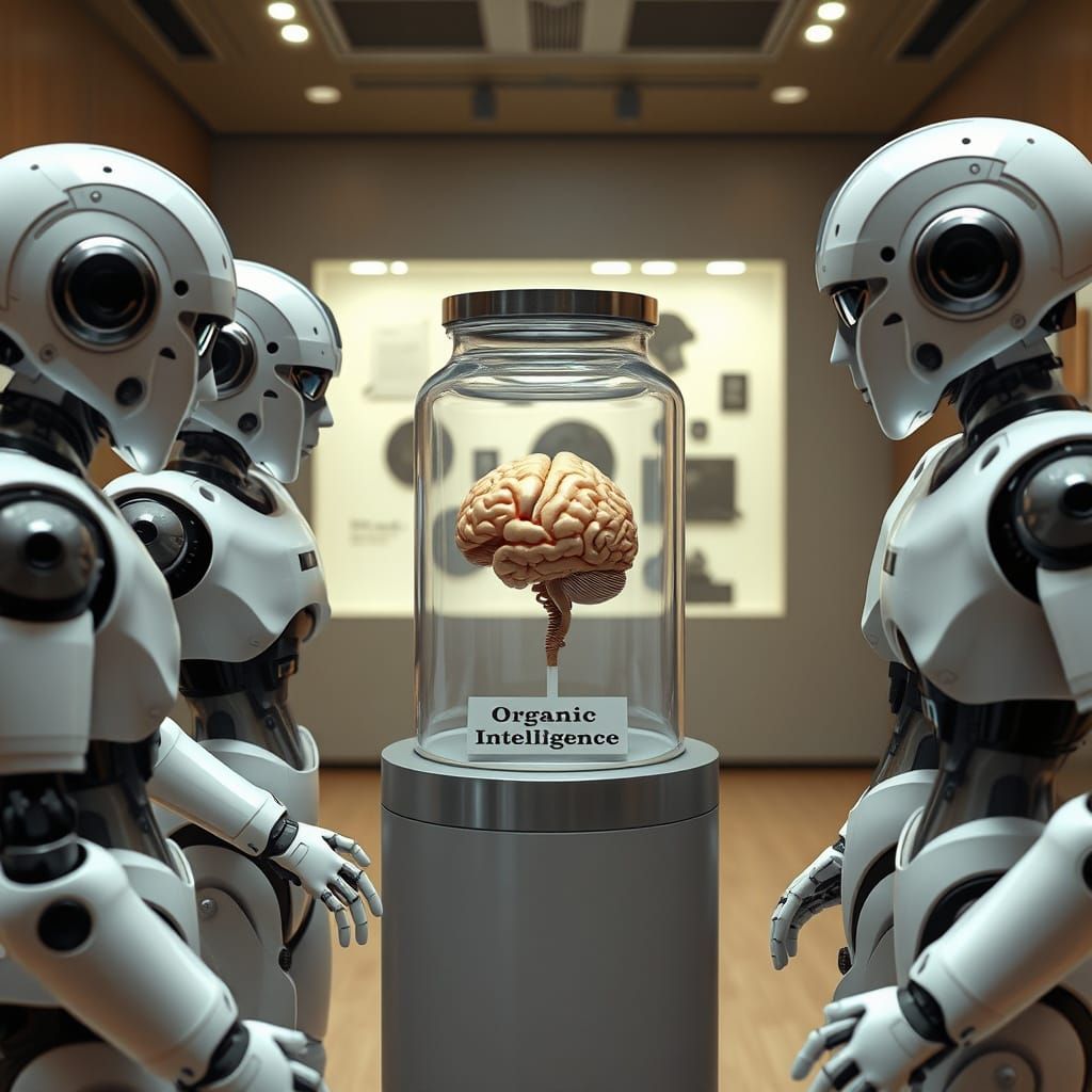 Metallic Explorers Encounter Organic Intelligence