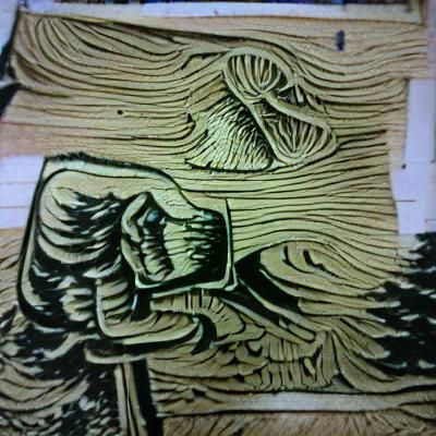 Classic Woodcut Print