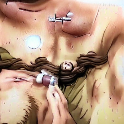 Religious Figure with Halo