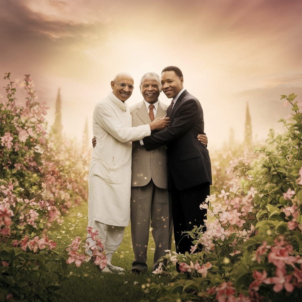 Historic Leaders Unite in a Celestial Garden