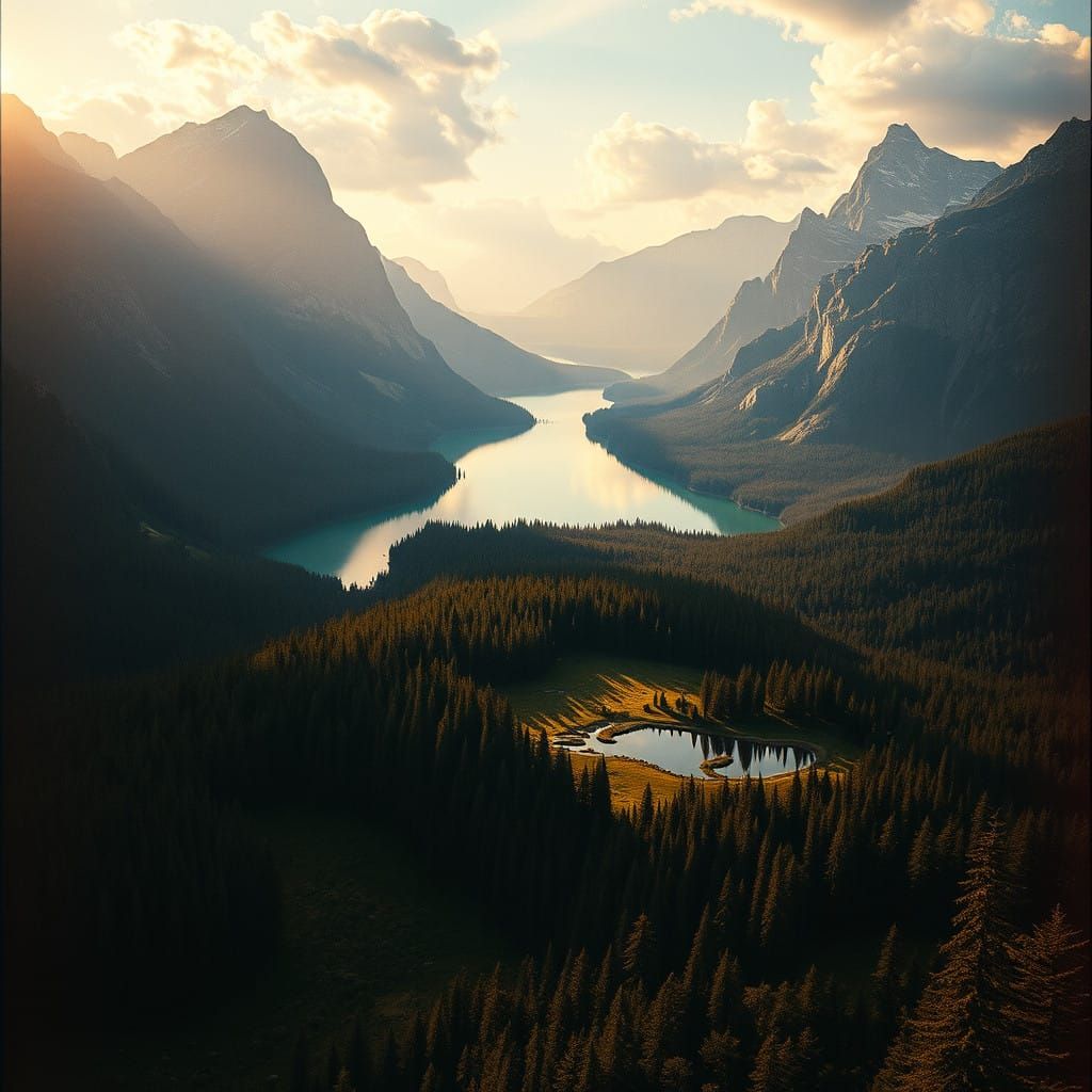 Timeless Landscape Puzzle, Emerging from the Environment, in...