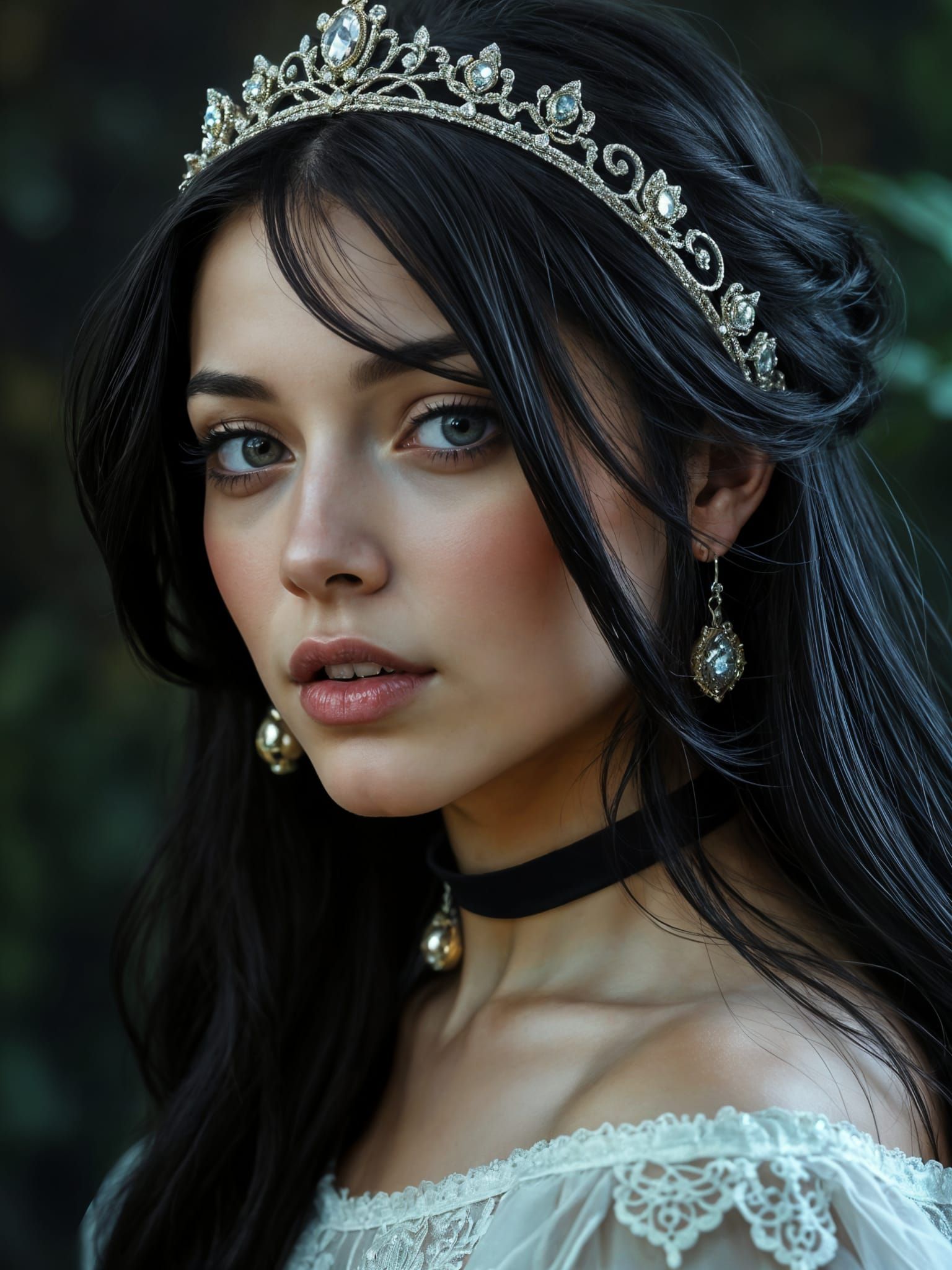 Ethereal Goth Princess with Ultra Realistic Portraits