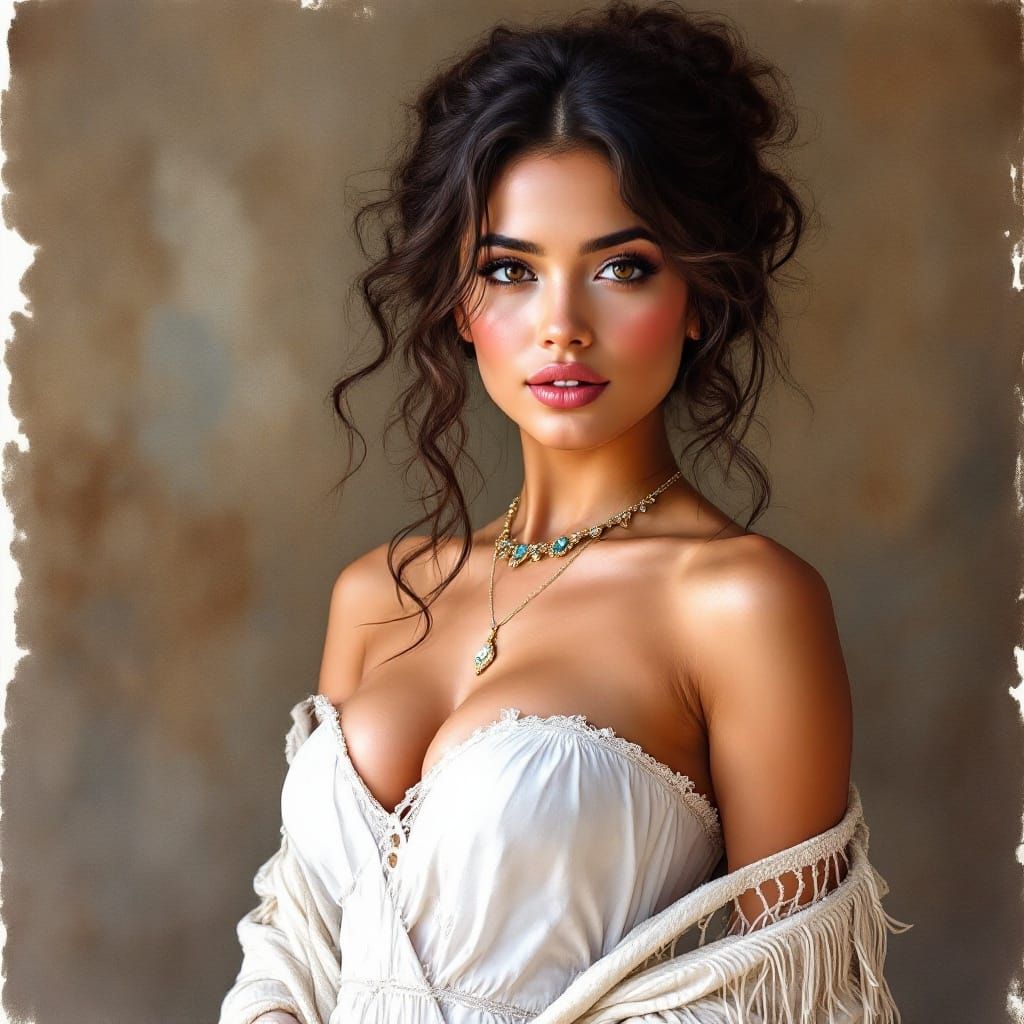 Breathtaking Latino Goddess in Gypsy Splendor