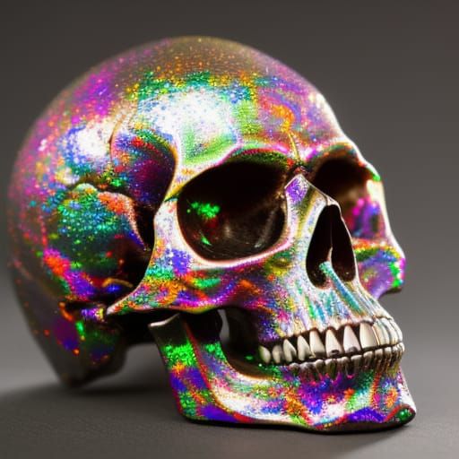 Hyperrealistic Zombie Boy Skull in Vivid Photorealism