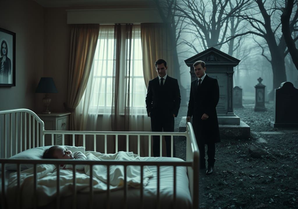 Peaceful Baby's Bedroom Transformed into Haunting Graveyard...