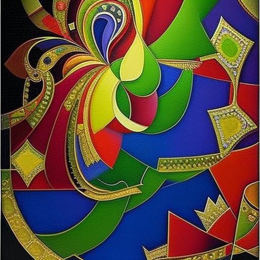 Abstract Fantasy Watt-Boulton Steam Engine Art