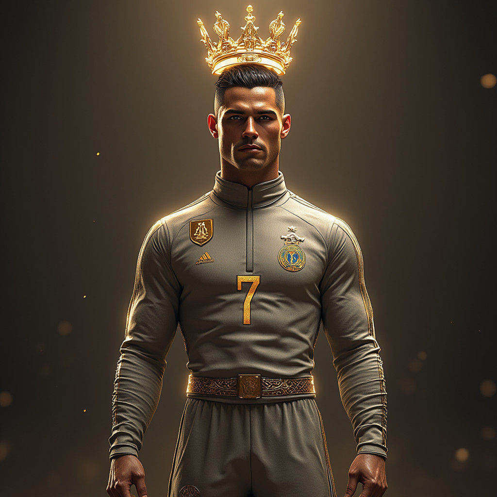 Cristiano Ronaldo Crowned: Digital Concept Art