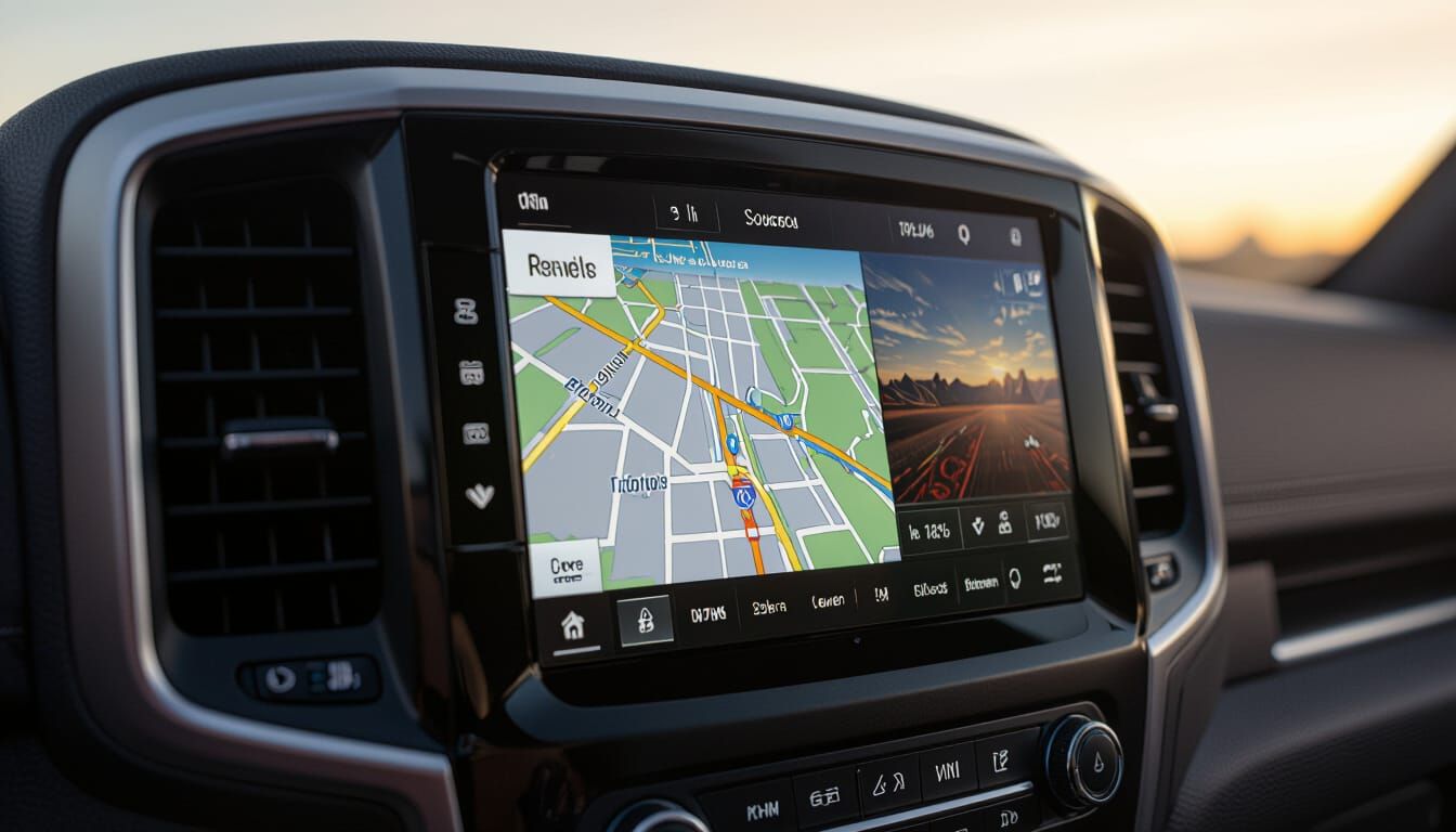 RAM 2500 Uconnect 5 Touchscreen Navigation Display