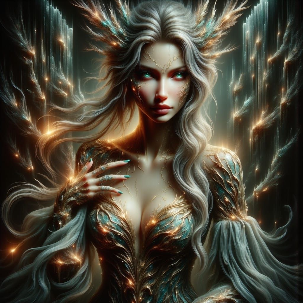 Ethereal Magic: Majestic Fairy Queen in Medieval Regalia