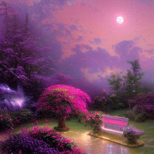 Ethereal Pink and Purple Celestial Fantasy