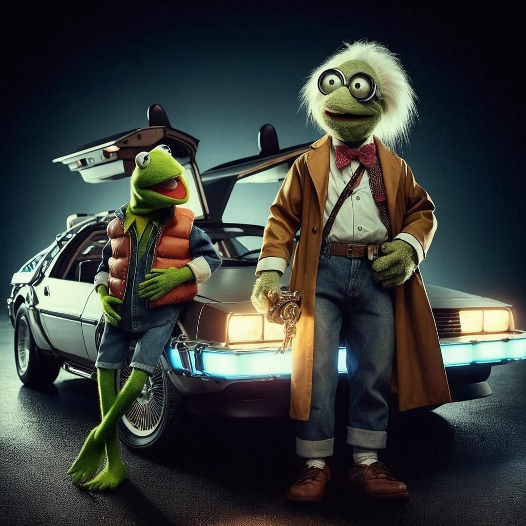 Kermit the Frog as Marty McFly