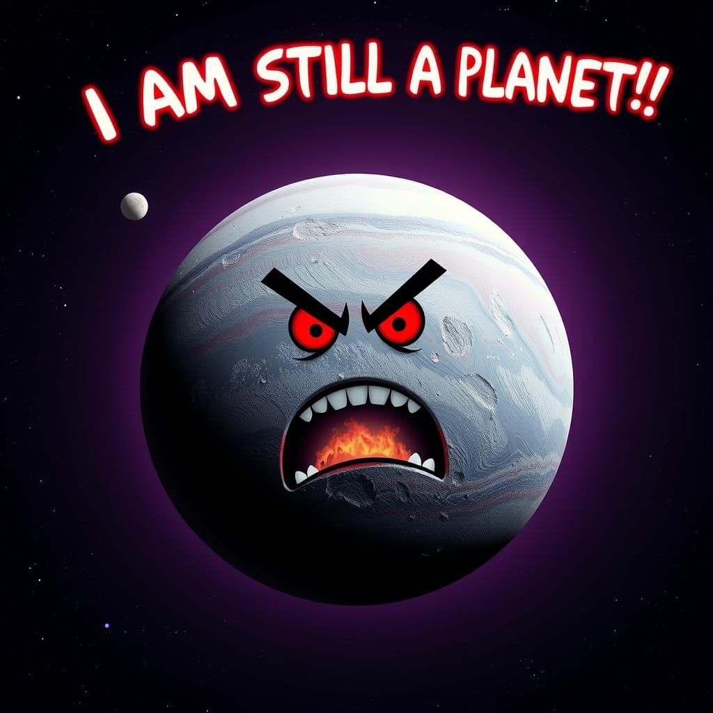Angry Pluto Shouts It Is Still a Planet