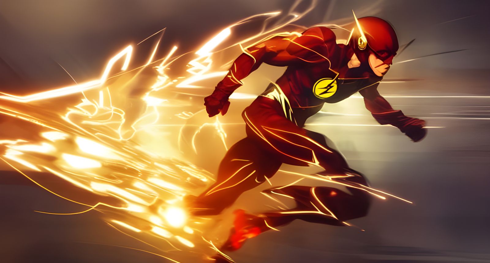 Flash Running at Light Speed: Digital Concept Art
