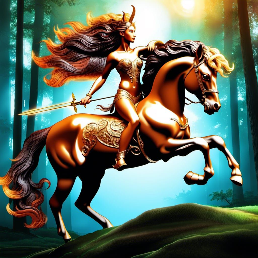 Guardian on horseback