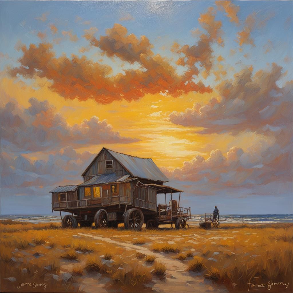 Honey Sky: Oil Painting in Classical Realism