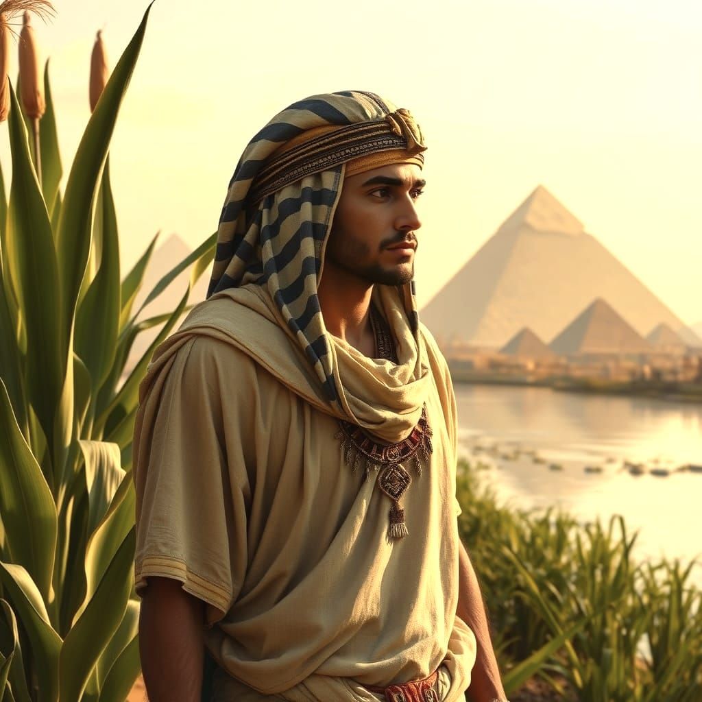 Ancient Egyptian Man by the Nile