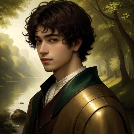 Ethereal Renaissance Portrait of a Young Man