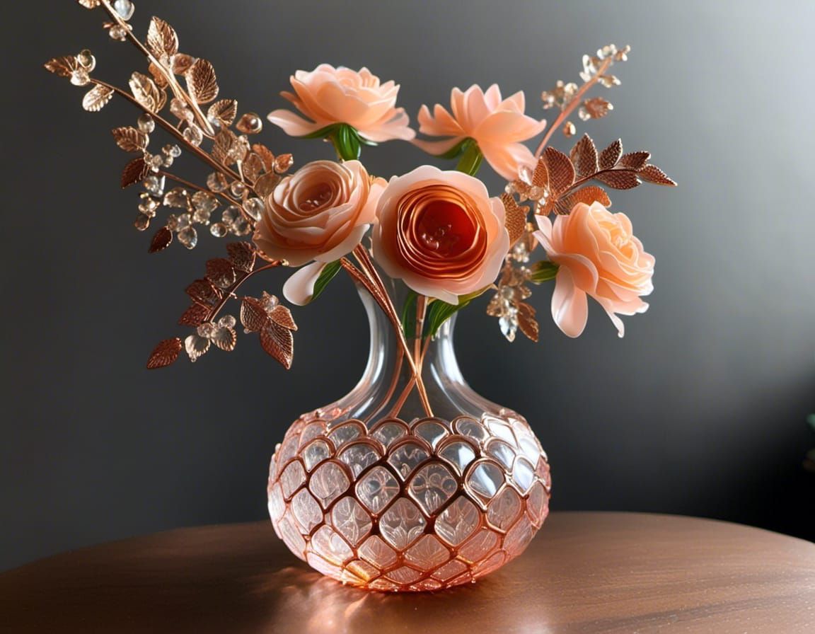 Crystal Flower Bouquet in Dreamy Darkness Style