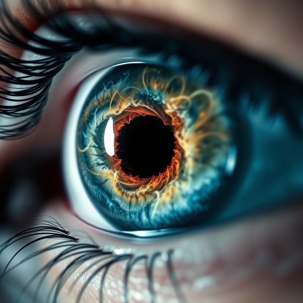 Surreal Eye Universe in Hyperrealistic Macrophotography