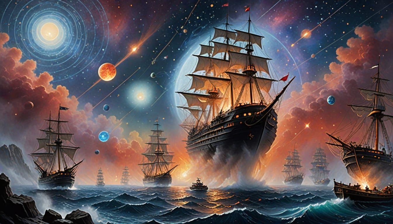 Space Galleons Approach Black Hole for Stellar Matter