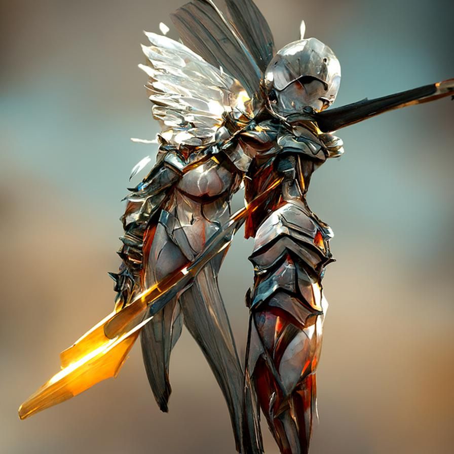 Radiant Angel Knight in Shining Armor