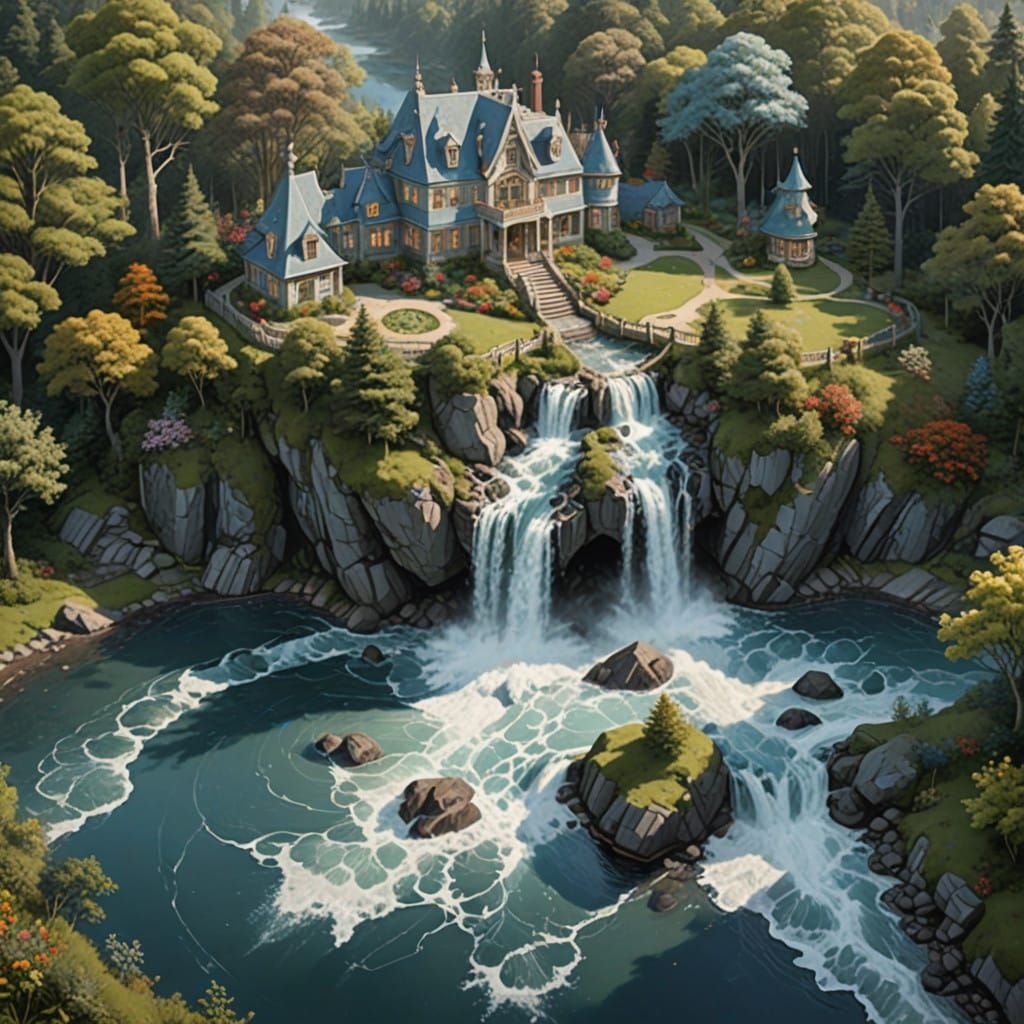 Majestic Victorian Mansion in a Nordic Wonderland