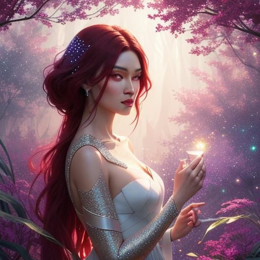 Ethereal Gift of Life in Luminous Precisionism