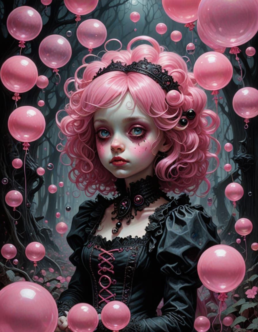 Gothic Candy Wonderland in Pastel Pink