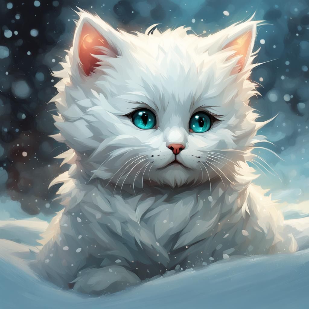 Snow kitty