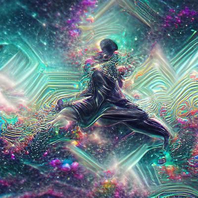 Holographic Cosmic Astral Illustration by Amaringo