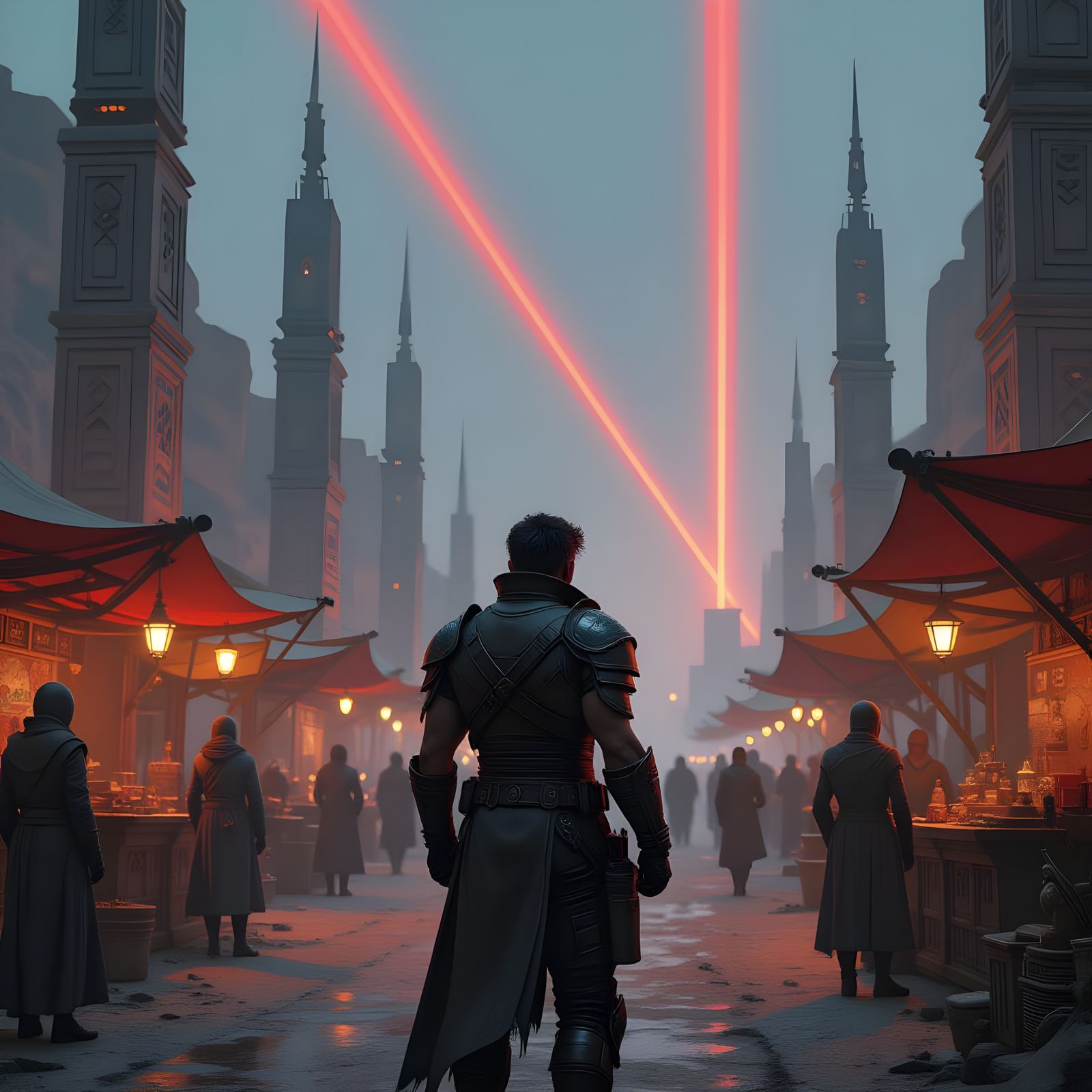 A Sci-Fi Outpost With Strange Beings