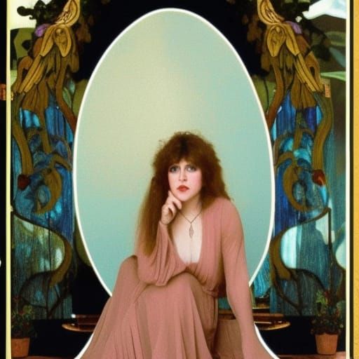 Youthful Woman in Pre-Raphaelite Style