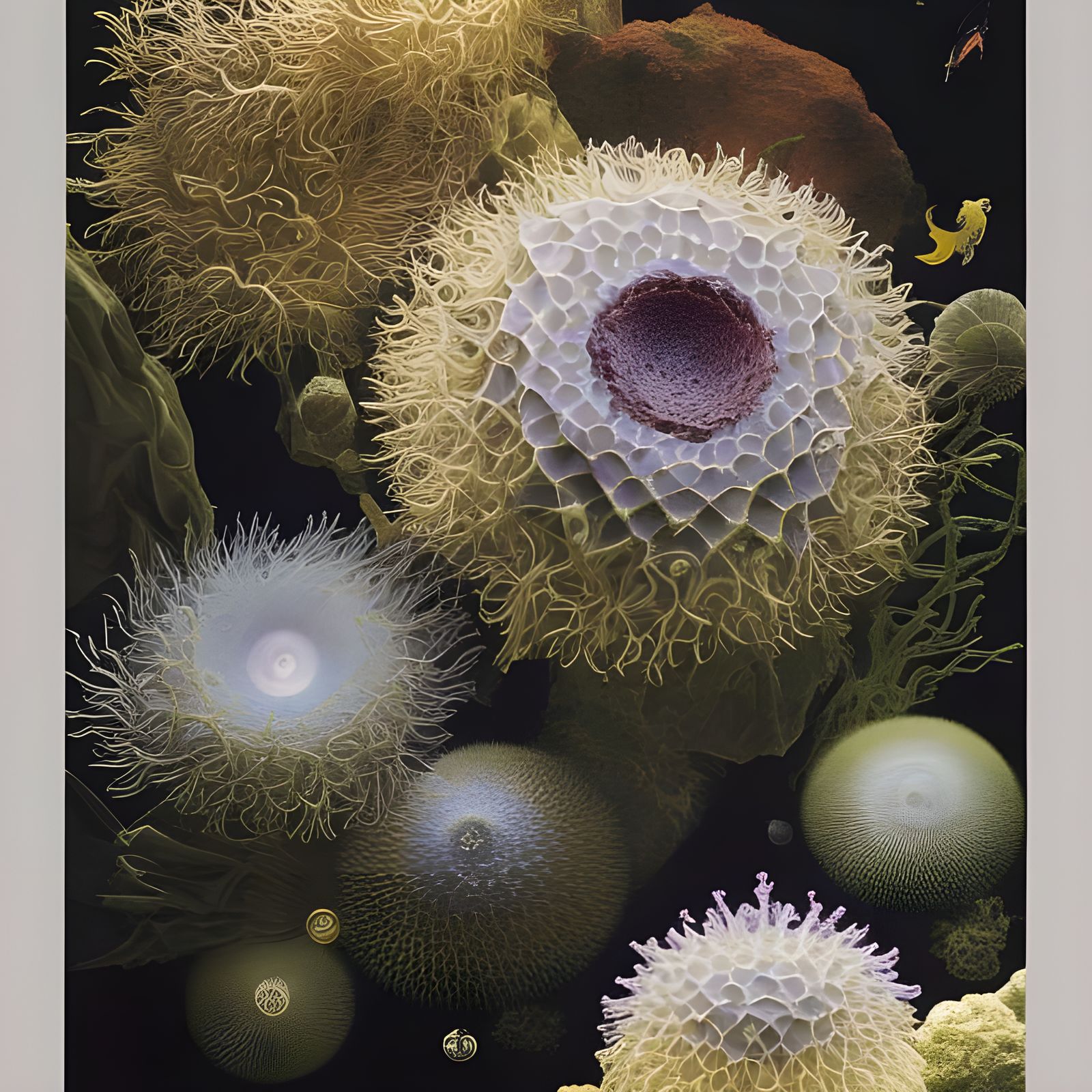 Vivid Fractal Mandelbulb Junctions in Photographic Detail