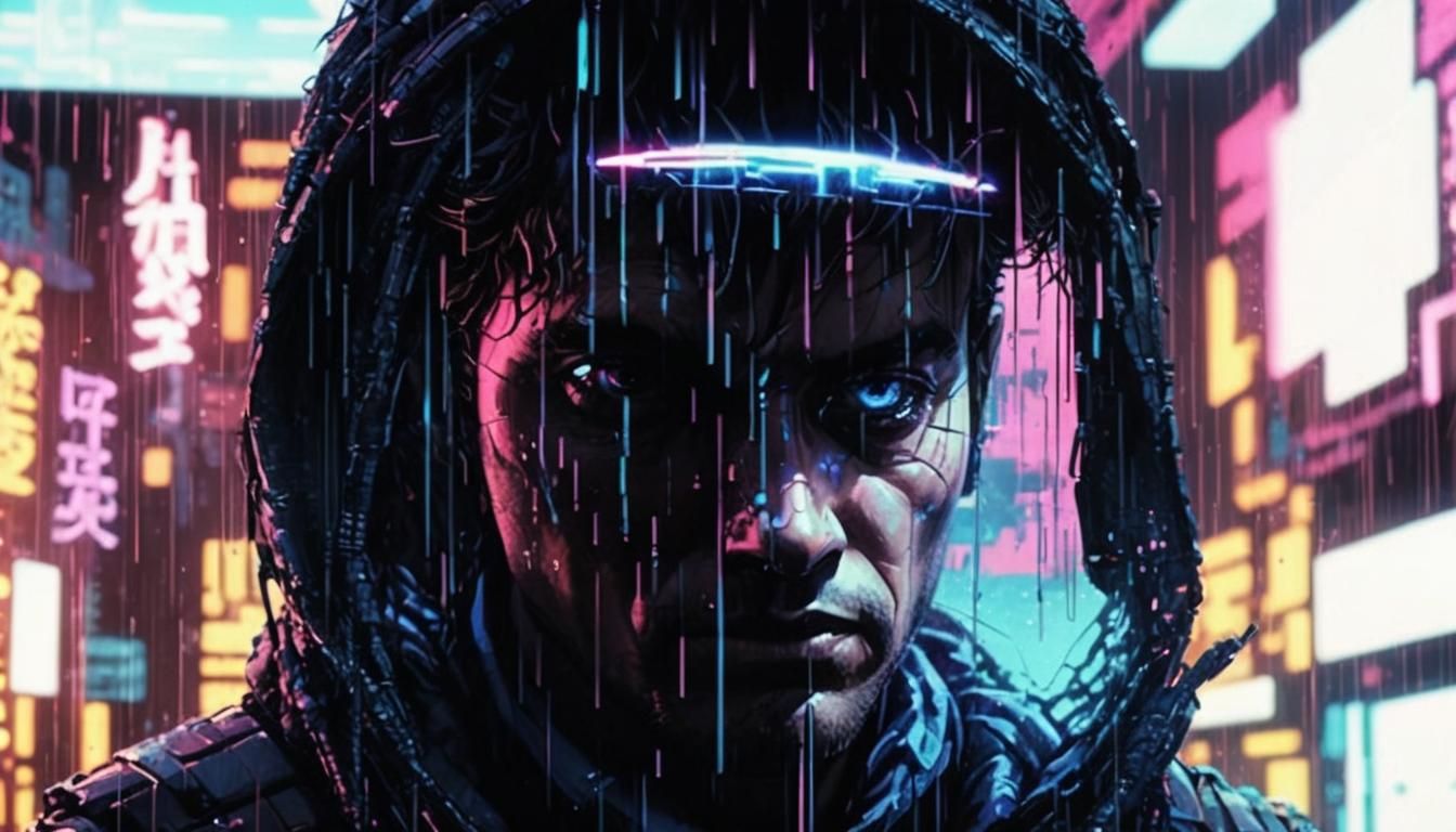 Synthwave Seascape with Matrix Lights in 8K