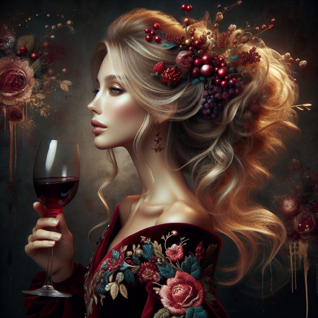 Stunning Digital Portrait in Baroque Style