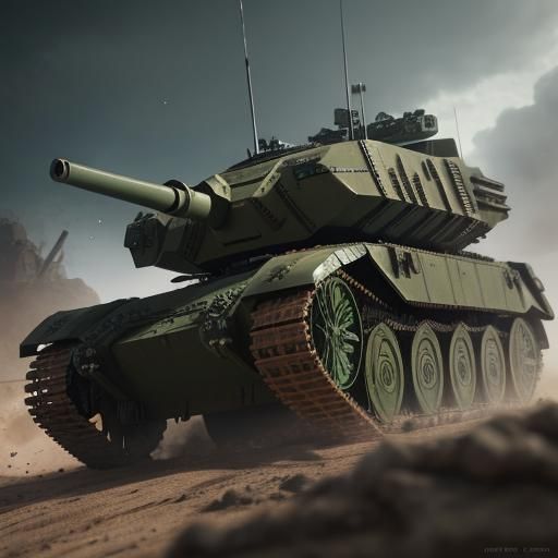 UNSC Woodland Scorpion Tank in Sci-Fi Style