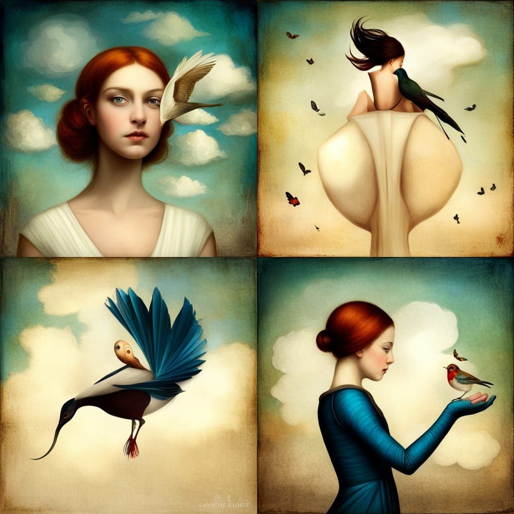 Dreamlike Landscape Inspired by Romantic Art