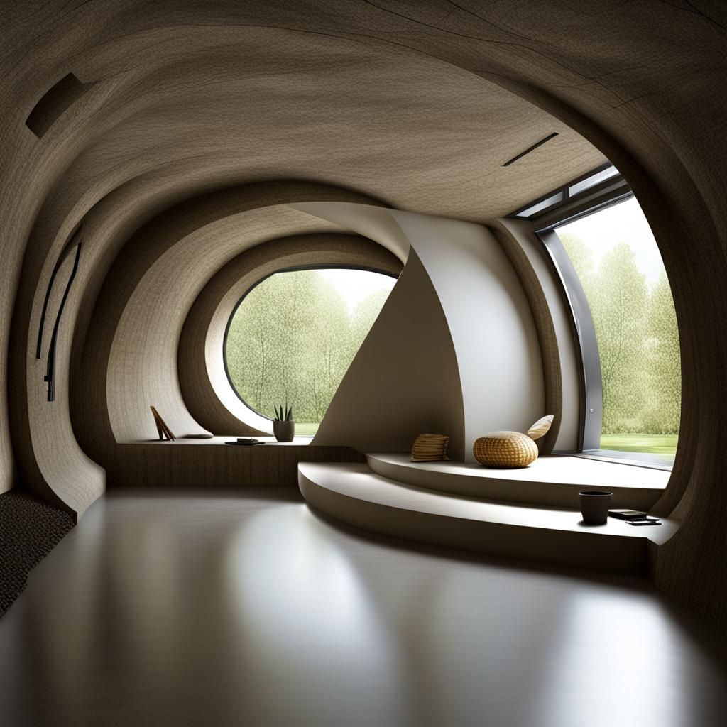 AI Interpretation of an Underground House