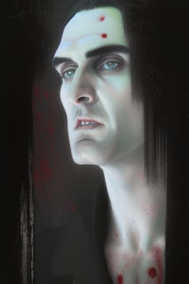 Divine Adonis in Neo-Impressionistic Horror Style