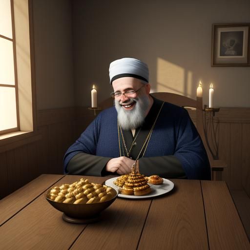 Orthodox Jew Celebrates Chanukah in 3D Render