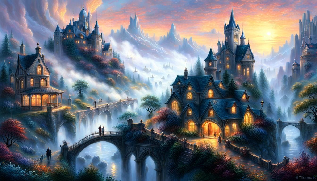 Ethereal Fantasy Scene in Alternate History