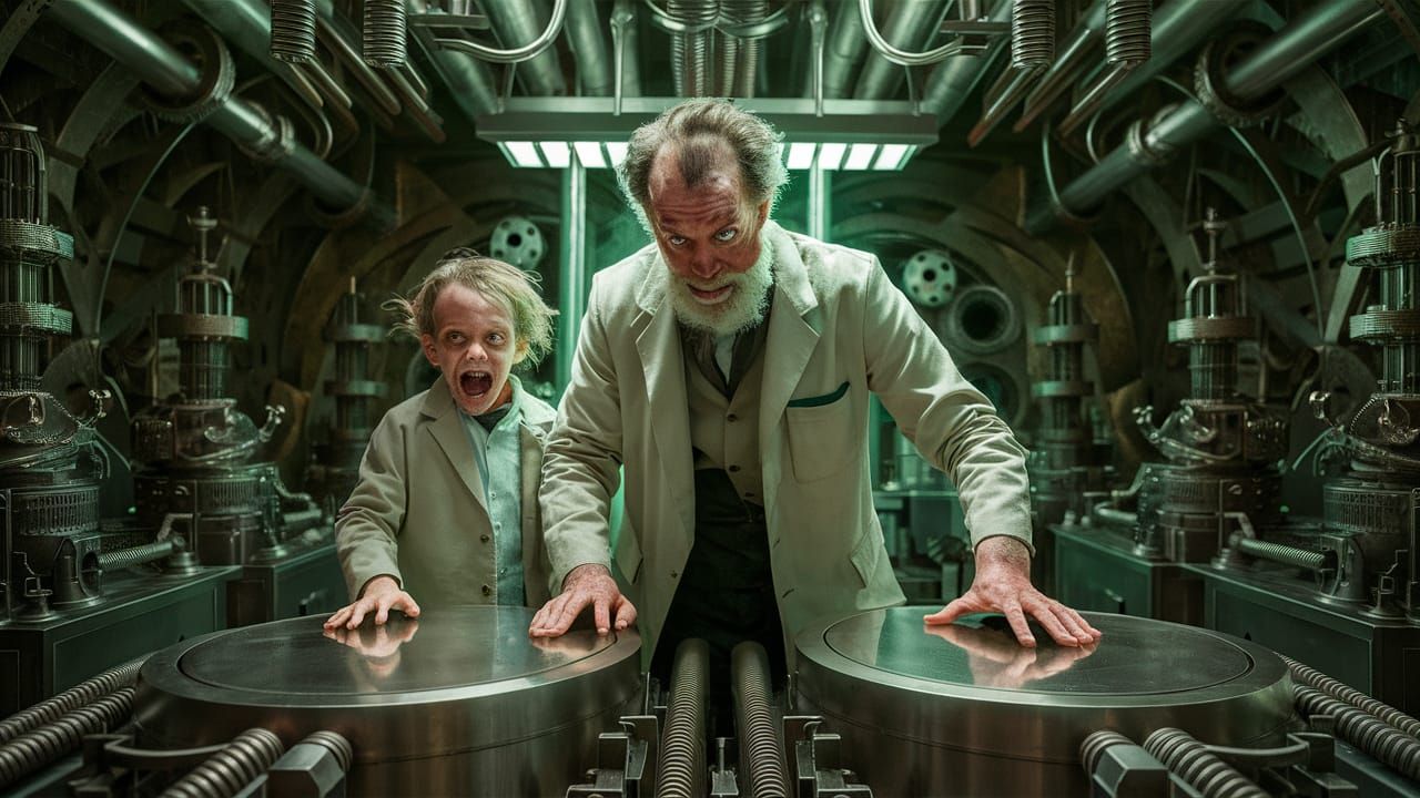 Father and Son Mad Scientists