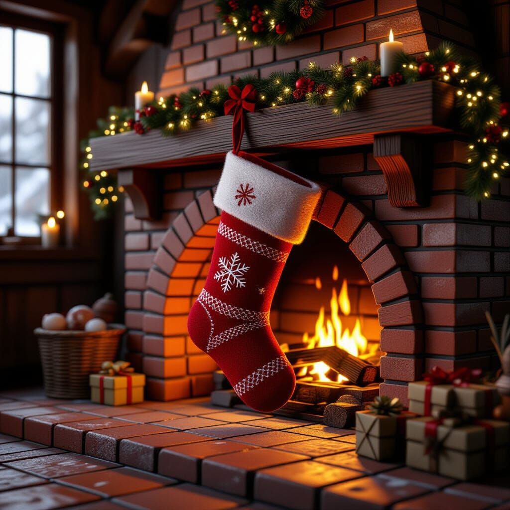 Christmas Stocking by Warm Oven Glow