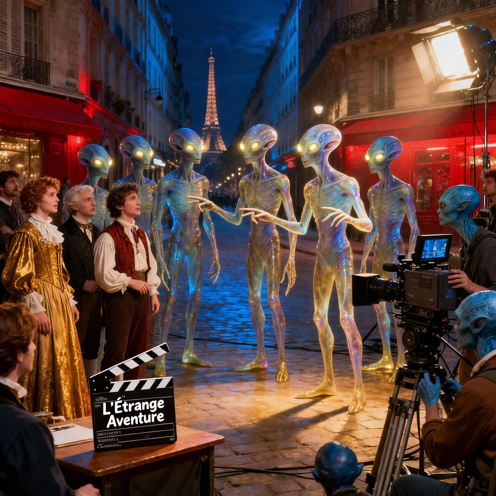 Aliens Directing a French Film