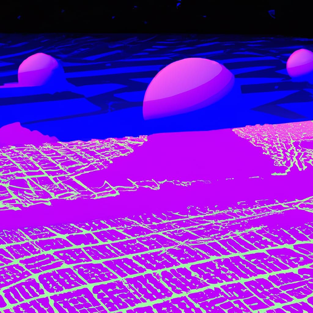 Retro 90s CGI Mesh Render in Bryce3D