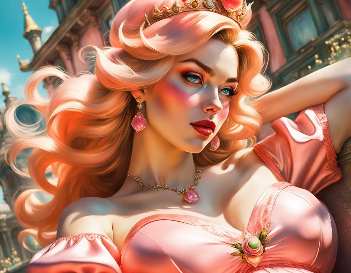 Princess Peach with a pregnant belly - 14