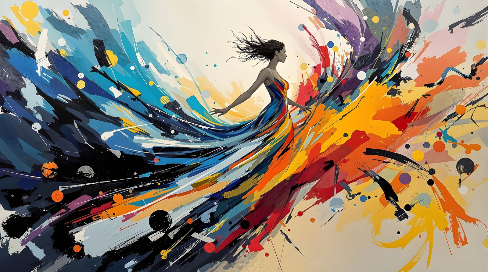 Surreal Abstract Expressionist Goddess