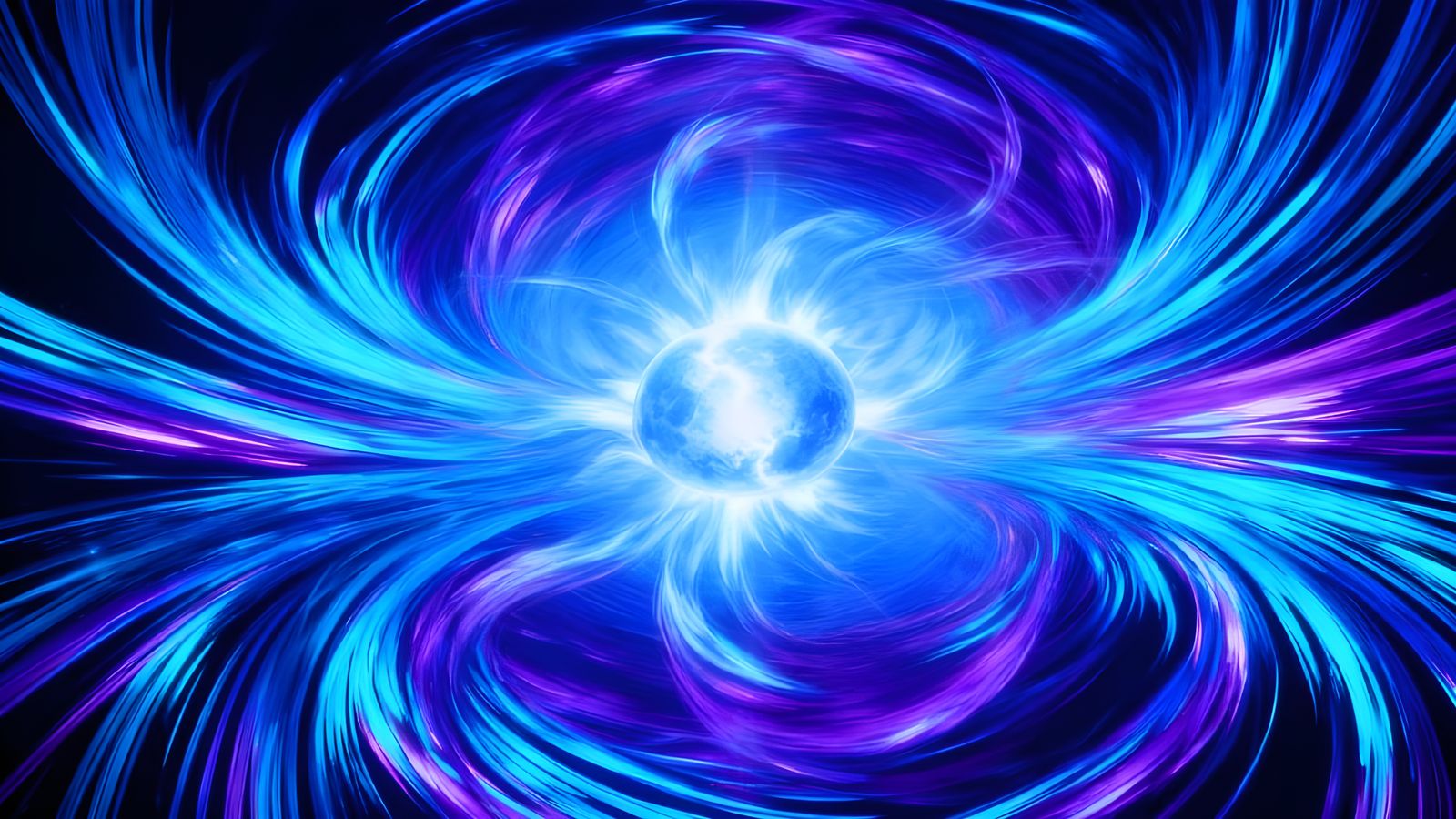 Vivid Magnetar Plasma Field Streams with Iridescent Brushstr...