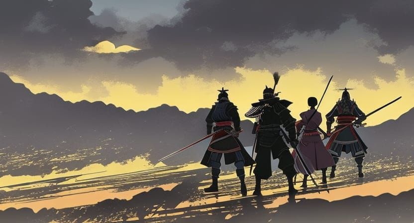 Futuristic Samurai in Post-Apocalyptic Japan